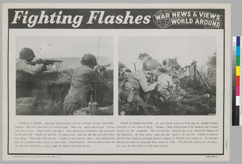 Fighting Flashes: War News & Views World Around: Firing at a sniper and Firing on German Position