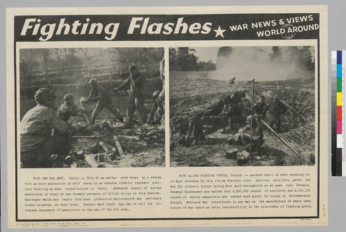 Fighting Flashes: War News & Views World Around: With the 5th Army, Italy and with Allied Fighting Forces, France