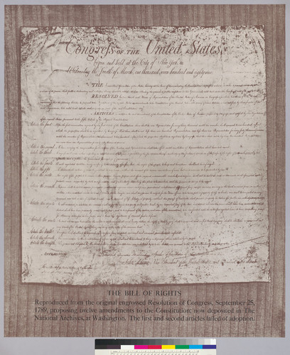 The Bill of Rights