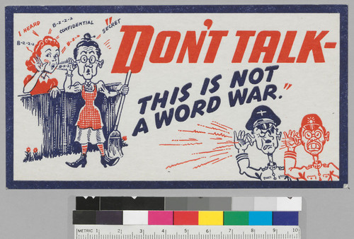 Don't talk-this is not a word war