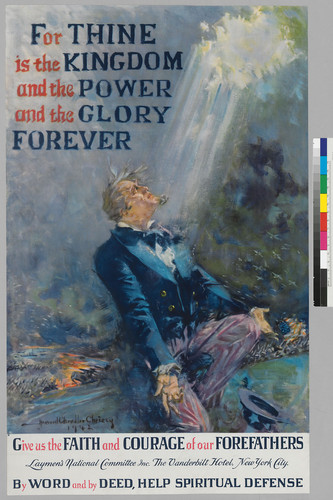 For thine is the kingdom and the power and the glory forever: Give us the faith and courage of our forefathers: By word and by deed, help spiritual defense