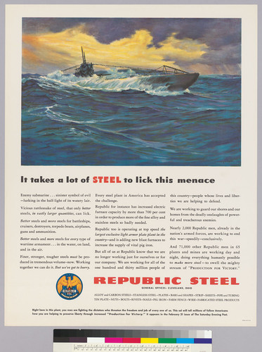 It takes a lot of STEEL to lick this menace: Republic Steel