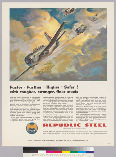 Faster-Farther-Higher-Safer! With toughed, Stronger, Finer Steels : Republic Steel