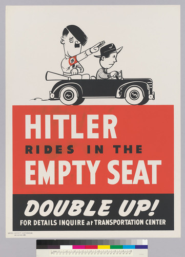 Hitler rides in the empty seat: Double Up!
