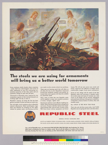 The steels we are using for armaments will bring as a better world tomorrow: Republic Steel