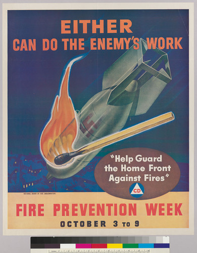 Either can do the enemy's work-Fire Prevention week October 3 to 9