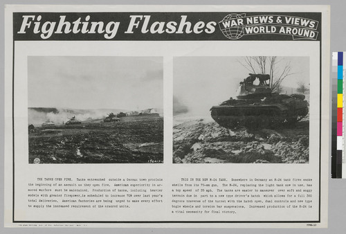 Fighting Flashes: War News & Views World Around: The Tanks Open Fire and This is New M-24-Tank