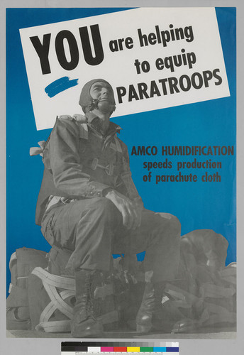 You are helping to equip paratroops: AMCO Humidification Speeds Production of Parachute Cloth