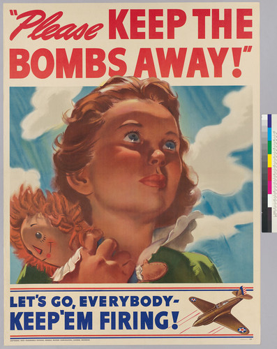 "Please keep the bombs away!": Let's go, everybody! : keep 'em firing!