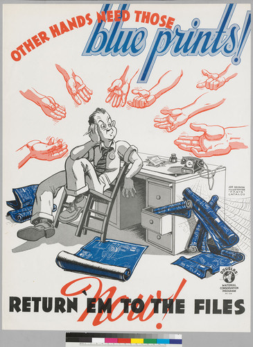 Other hands need those blueprint!: Return 'em to the files now!