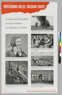 Notiziario Delle nazioni Unite: Le donne dei paesi Alleati lavorano e lottano per affrettare la vittoria