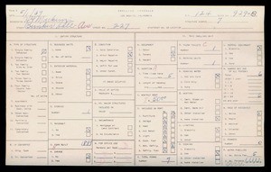 WPA household census for 227 BUNKER HILL, Los Angeles