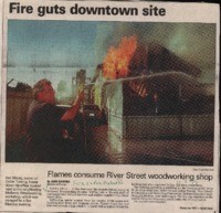 Fire guts downtown site