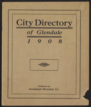 Glendale City Directory 1908