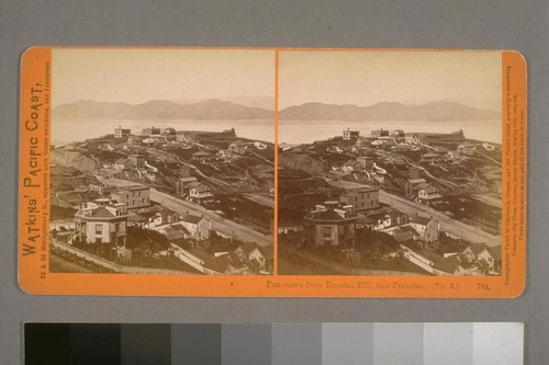 Panorama from Russian Hill, San Francisco [California] (No. 3). Watkins' Pacific Coast