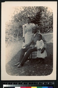 Portrait of teacher and family, Jamaica, ca. 1910