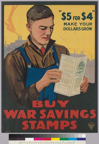 $5 for $4 Make Your Dollars Grow: Buy war savings stamps