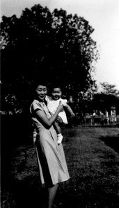 Esther Kim and baby