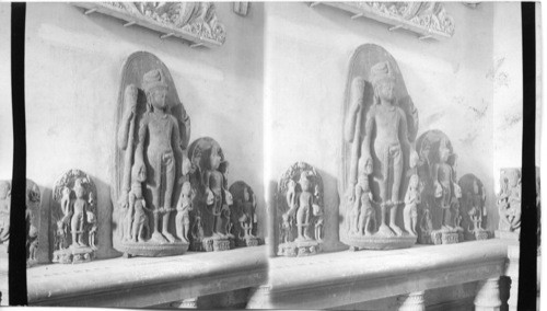 Statues of Vishnu and Shiva. Calcutta Museum. India