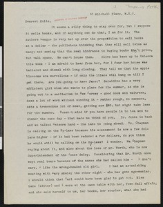 Juliet Wilbor Tompkins Pottle, letter, 1930-05-24, to Zulime Taft Garland