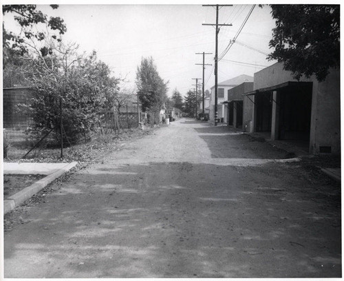 Twenty-first alley south of Washington Avenue in Santa Monica, March 26, 1956