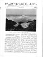 Palos Verdes Bulletin, September 1927. Volume 3. Number 8