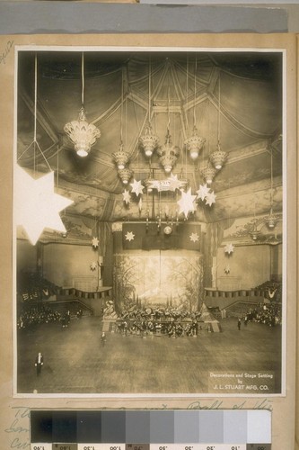 The Annual Concert & Ball of the San Francisco Police Dept. in the Civic Auditorium. Feb. 28/31. The S.F. Police Band on the stage & City Band on the Main Floor