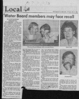 Water Board members may face recall