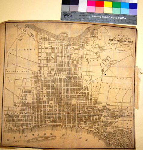 Map of the city of Philadelphia / drawn by J. Simons expressly for Phila. as it is