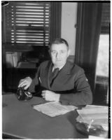 Leland M. Ford, new County Supervisor for Los Angeles' 4th District. Circa April 3, 1936