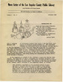 News Letter of the Los Angeles County Public Library November 1949