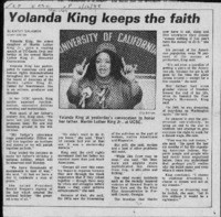 Yolanda King keeps the faith