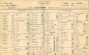 WPA household census for 2016 1/2 HURON, Los Angeles