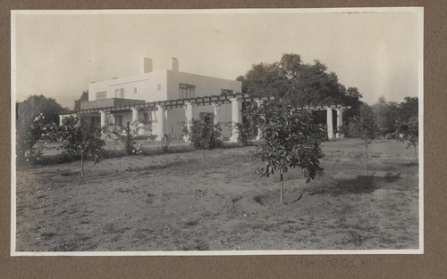 Irving J. Gill: Miltmore house (South Pasadena, Calif.)