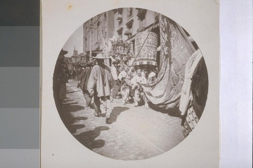 Chinese celebration, Chinatown, Stockton St., 1896