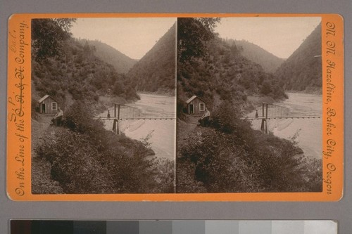 (Middle Task [?] American River, Cal; on verso.) Place of publication: Baker City, Oregon. Photographer's series: On the line of the S. P. Cal