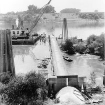 Concrete Pipeline Crossing River