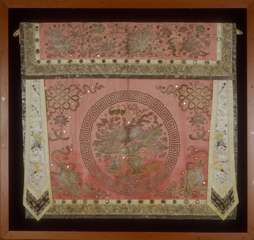 Table Cover; tapestry; rose silk