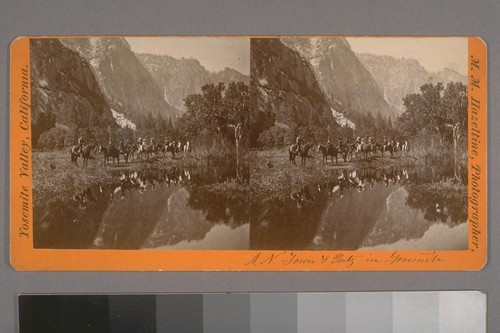 (A. N. Town and Party in Yosemite.) Photographer's series: Yosemite Valley, California
