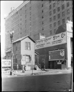 Barker Brother's Building on Flower Street near Seventh Street looking north, Los Angeles, ca.1926