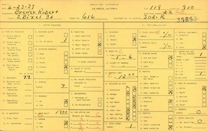 WPA household census for 616 S BIXEL ST, Los Angeles
