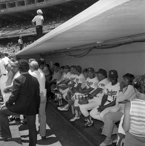 Dodger baseball players, Los Angeles, 1973