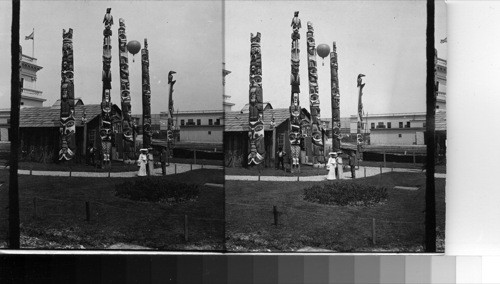 Grotesque Totem Pales, Alaska. La. Pur. Expo. St. Louis, Missouri