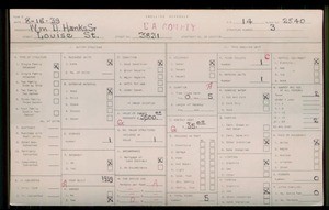 WPA household census for 3831 LOUISE, Los Angeles County