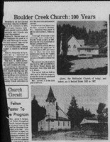 Boulder Creek Church: 100 years