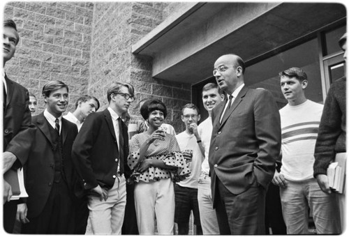 Galbraith inauguration - Student reception for U.C. President Kerr and Chancellor Galbraith at Revelle Residence Halls