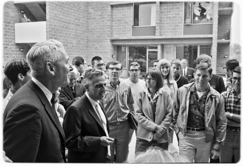 Galbraith inauguration - Student reception for U.C. President Kerr and Chancellor Galbraith at Revelle Residence Halls