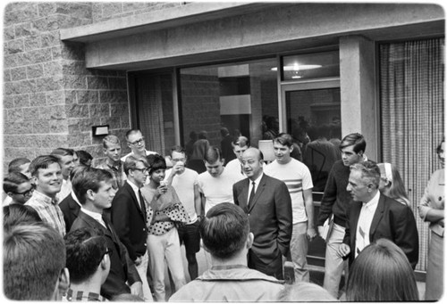 Galbraith inauguration - Student reception for U.C. President Kerr and Chancellor Galbraith at Revelle Residence Halls