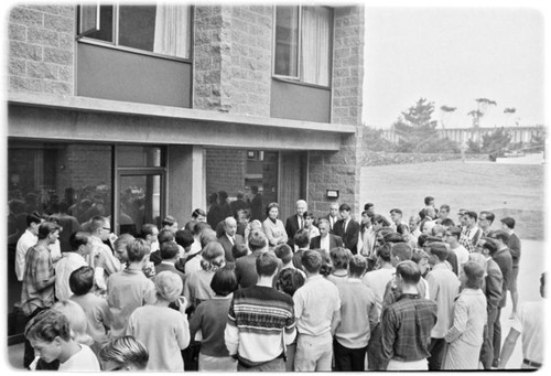 Galbraith inauguration - Student reception for U.C. President Kerr and Chancellor Galbraith at Revelle Residence Halls