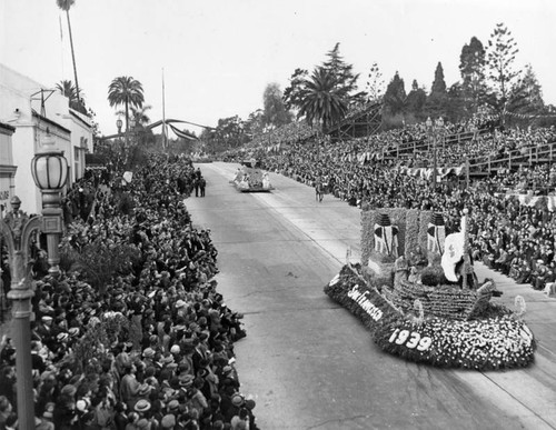 1939 Tournament of Roses Parade floats